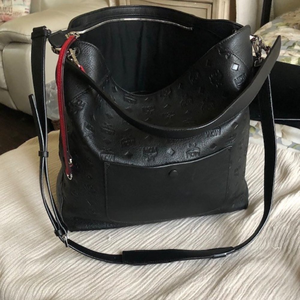 MCM Klara Hobo in Monogram Leather